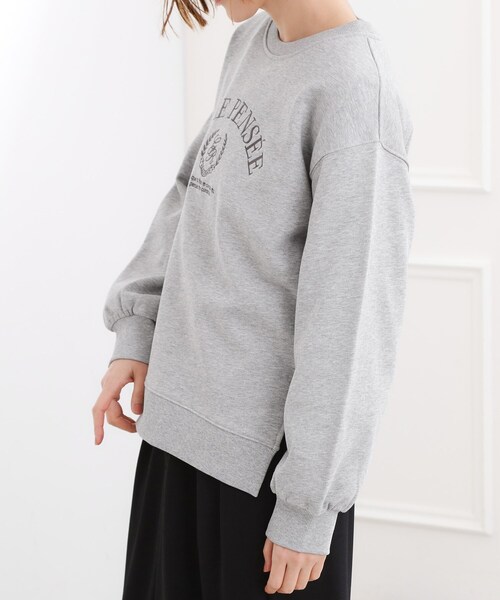 grove（グローブ）の「刺繍ロゴ裏毛スウェットプルオーバー（スウェット・レディース・グレー/ネイビー/オフホワイト・02/01/03/04/05）」の20枚目の写真