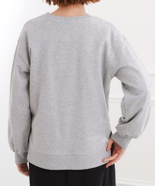 grove（グローブ）の「刺繍ロゴ裏毛スウェットプルオーバー（スウェット・レディース・グレー/ネイビー/オフホワイト・02/01/03/04/05）」の21枚目の写真