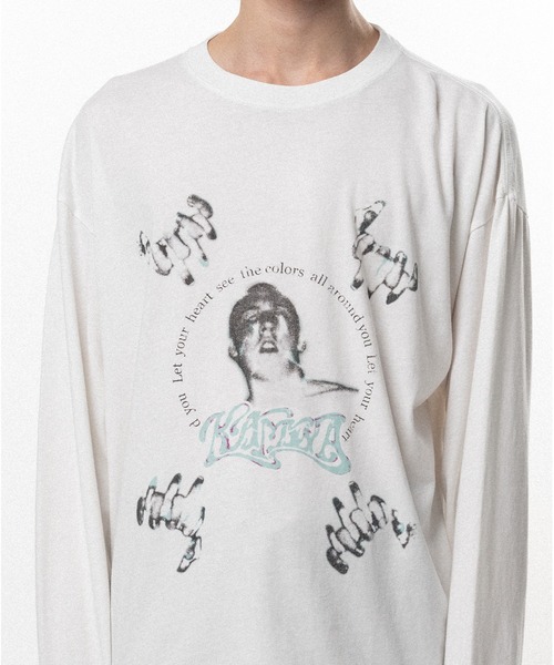 KAMIYA（カミヤ）の「"JEALOUSY BOY" Long-Sleeve T-shirt（Tシャツ/カットソー・メンズ・ブラック/ホワイト・S/M/L）」の6枚目の写真