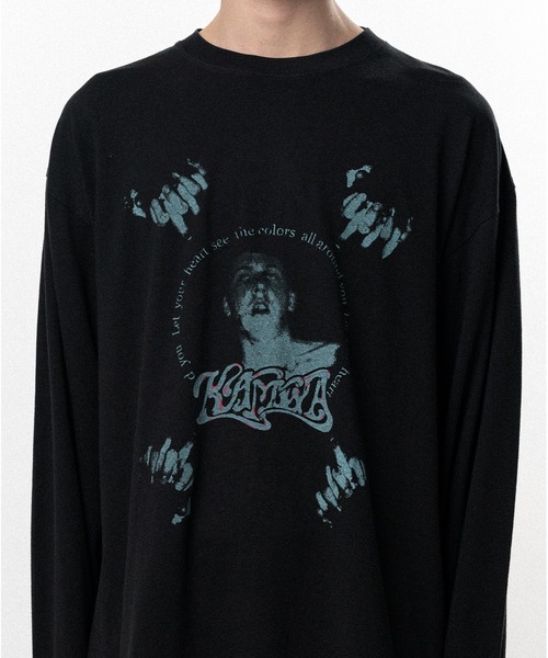 KAMIYA（カミヤ）の「"JEALOUSY BOY" Long-Sleeve T-shirt（Tシャツ/カットソー・メンズ・ブラック/ホワイト・S/M/L）」の11枚目の写真