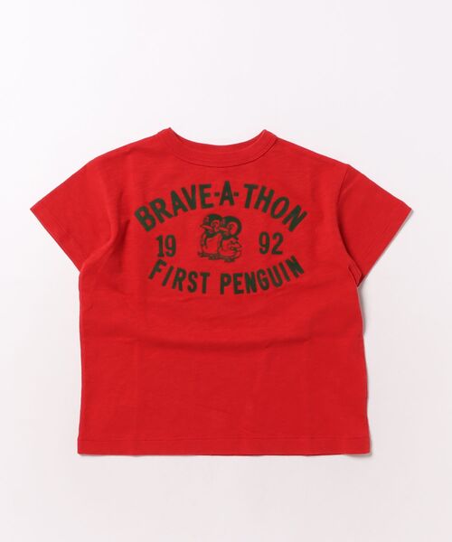 DENIM DUNGAREE(デニムダンガリー)の「FIRST PENNIE Tee(Tシャツ/カットソー・キッズ・レッド/ブラック・125/115/105)」の6枚目の写真