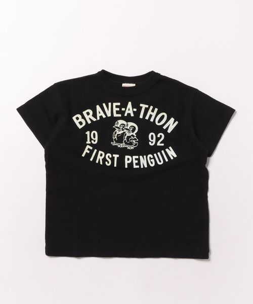 DENIM DUNGAREE(デニムダンガリー)の「FIRST PENNIE Tee(Tシャツ/カットソー・キッズ・レッド/ブラック・125/115/105)」の3枚目の写真
