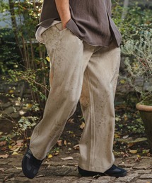 mp14476- Uneven Dye Like Jacquard Two Tuck Pants 2タックパンツ(PF-261-003)