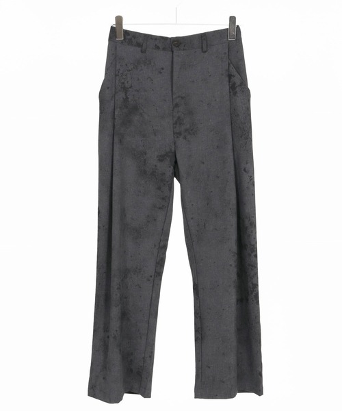 CAMBIO(カンビオ)の「mp14476- Uneven Dye Like Jacquard Two Tuck Pants 2タックパンツ(PF-261-003)(その他パンツ・メンズ・チャコール/アイボリー・L/M)」の13枚目の写真