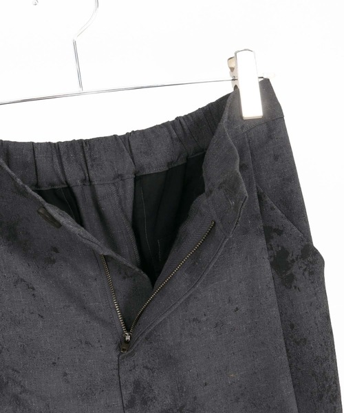 CAMBIO(カンビオ)の「mp14476- Uneven Dye Like Jacquard Two Tuck Pants 2タックパンツ(PF-261-003)(その他パンツ・メンズ・チャコール/アイボリー・L/M)」の16枚目の写真