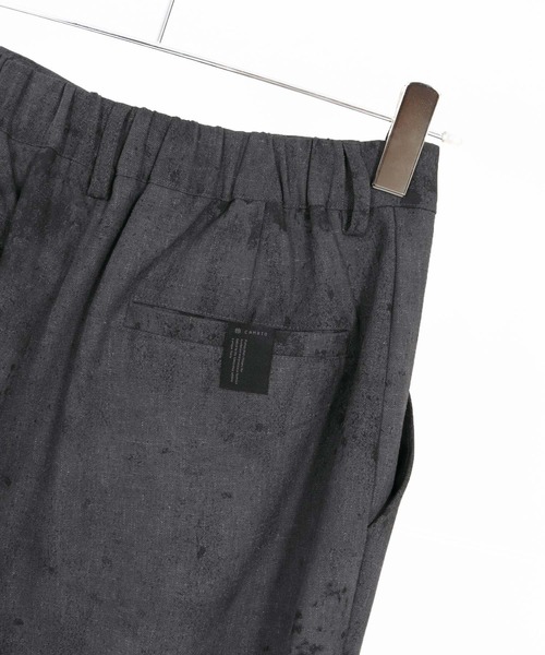 CAMBIO(カンビオ)の「mp14476- Uneven Dye Like Jacquard Two Tuck Pants 2タックパンツ(PF-261-003)(その他パンツ・メンズ・チャコール/アイボリー・L/M)」の19枚目の写真