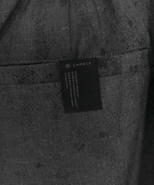 CAMBIO(カンビオ)の「mp14476- Uneven Dye Like Jacquard Two Tuck Pants 2タックパンツ(PF-261-003)(その他パンツ・メンズ・チャコール/アイボリー・L/M)」の20枚目の写真