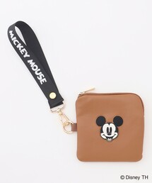 ANY（エニィ）の「【ディズニー】ミッキーマウス／フェイクレザースクエアポーチ（ポーチ）」