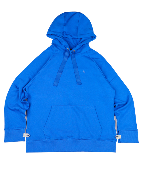 Monkey Flower(モンキーフラワー)の「女性用ラグランルーズフィットフードTシャツ/SF7WHD02F BLUE(パーカー・レディース・その他・FREE)」の2枚目の写真