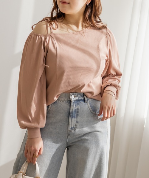 CLETTE(クレット)の「CLETTEオリジナルアシメネックリブトップス(Tシャツ/カットソー・レディース・グレー/ピンク/ブラック・3L/LL/4L)」の18枚目の写真