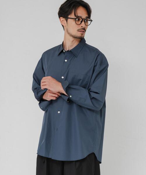 THOMAS MASON(トーマス メイソン)の「THOMAS MASON OVER SHIRTS(シャツ/ブラウス・メンズ・ホワイト系その他/ホワイト/ブルー/ブルー系その他/ロイヤルブルー・SMALL/X-LARGE/LARGE/MEDIUM)」の18枚目の写真