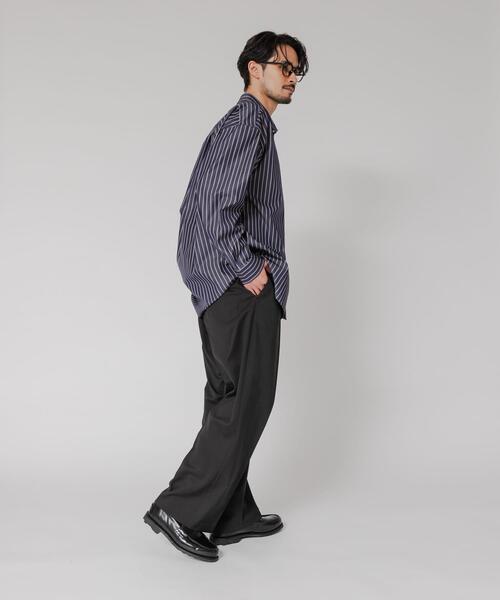 THOMAS MASON(トーマス メイソン)の「THOMAS MASON OVER SHIRTS(シャツ/ブラウス・メンズ・ホワイト系その他/ホワイト/ブルー/ブルー系その他/ロイヤルブルー・SMALL/X-LARGE/LARGE/MEDIUM)」の7枚目の写真