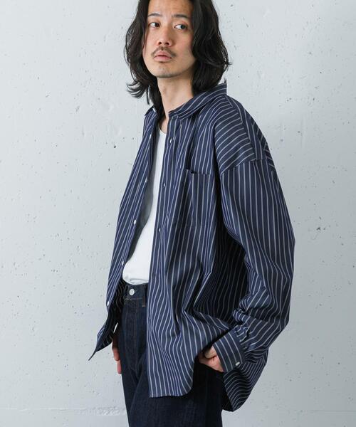 THOMAS MASON(トーマス メイソン)の「THOMAS MASON OVER SHIRTS(シャツ/ブラウス・メンズ・ホワイト系その他/ホワイト/ブルー/ブルー系その他/ロイヤルブルー・SMALL/X-LARGE/LARGE/MEDIUM)」の8枚目の写真