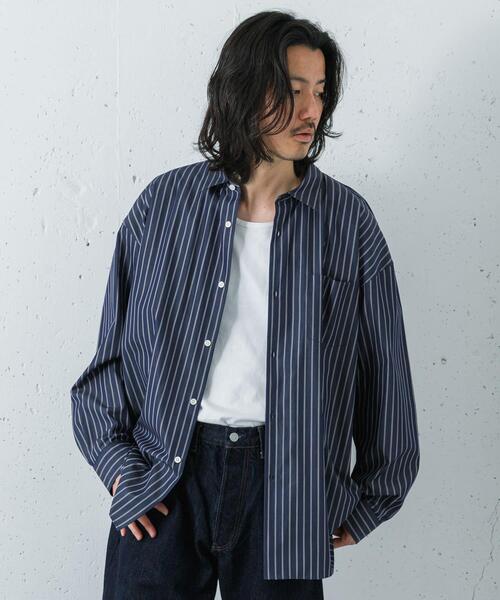 THOMAS MASON(トーマス メイソン)の「THOMAS MASON OVER SHIRTS(シャツ/ブラウス・メンズ・ホワイト系その他/ホワイト/ブルー/ブルー系その他/ロイヤルブルー・SMALL/X-LARGE/LARGE/MEDIUM)」の9枚目の写真
