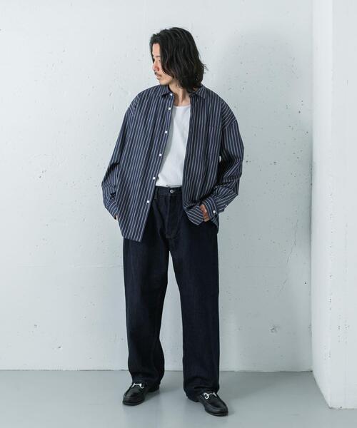 THOMAS MASON(トーマス メイソン)の「THOMAS MASON OVER SHIRTS(シャツ/ブラウス・メンズ・ホワイト系その他/ホワイト/ブルー/ブルー系その他/ロイヤルブルー・SMALL/X-LARGE/LARGE/MEDIUM)」の10枚目の写真