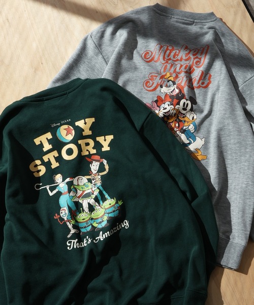 Disney(ディズニー)の「【DISNEY/ディズニー】バックプリント 裏毛クルーネックスウェット(スウェット・レディース・杢グレー/グリーン/オートミール/ブルー・L/M)」の21枚目の写真