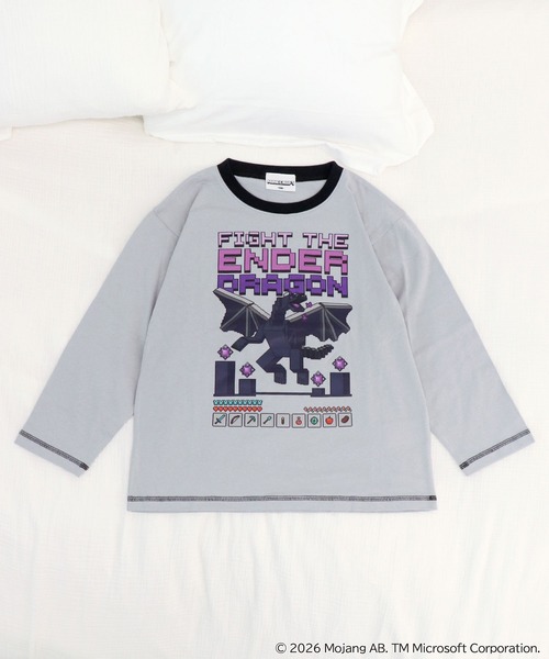 RUGGEDWORKS(ラゲッドワークス)の「【完売】《マインクラフト》キッズ 長袖 ルームウェア パジャマ(ルームウェア/パジャマ・キッズ・パープル/グレー・150/140/130)」の3枚目の写真