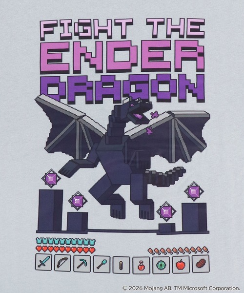 RUGGEDWORKS(ラゲッドワークス)の「【完売】《マインクラフト》キッズ 長袖 ルームウェア パジャマ(ルームウェア/パジャマ・キッズ・パープル/グレー・150/140/130)」の6枚目の写真