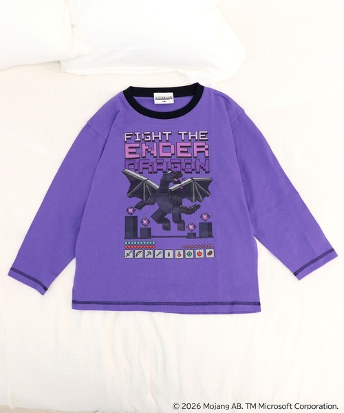 RUGGEDWORKS(ラゲッドワークス)の「【完売】《マインクラフト》キッズ 長袖 ルームウェア パジャマ(ルームウェア/パジャマ・キッズ・パープル/グレー・150/140/130)」の12枚目の写真