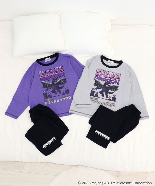 RUGGEDWORKS(ラゲッドワークス)の「【完売】《マインクラフト》キッズ 長袖 ルームウェア パジャマ(ルームウェア/パジャマ・キッズ・パープル/グレー・150/140/130)」の18枚目の写真