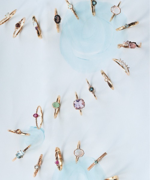 NOIR DE POUPEE（ノワールドプーペ）の「【WEB限定】K18vermeil カボション天然石リング（リング・レディース・ピンク/ゴールド/パープル・#15/#13/#11）」の17枚目の写真