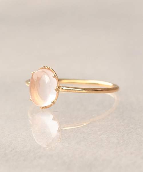 NOIR DE POUPEE（ノワールドプーペ）の「【WEB限定】K18vermeil カボション天然石リング（リング・レディース・ピンク/ゴールド/パープル・#15/#13/#11）」の20枚目の写真