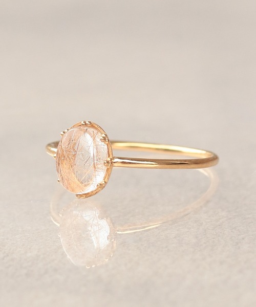 NOIR DE POUPEE（ノワールドプーペ）の「【WEB限定】K18vermeil カボション天然石リング（リング・レディース・ピンク/ゴールド/パープル・#15/#13/#11）」の21枚目の写真