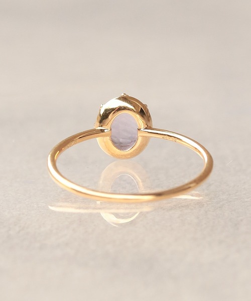 NOIR DE POUPEE（ノワールドプーペ）の「【WEB限定】K18vermeil カボション天然石リング（リング・レディース・ピンク/ゴールド/パープル・#15/#13/#11）」の22枚目の写真