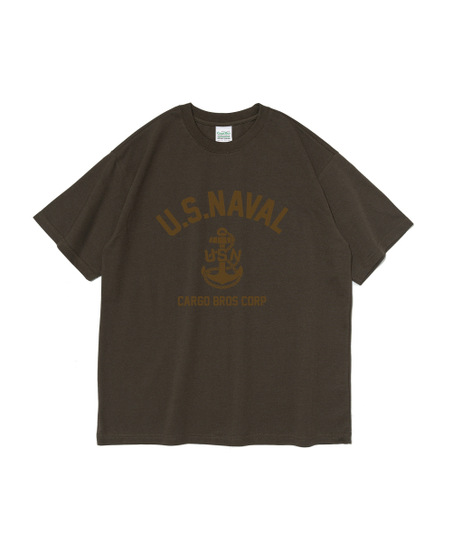 CARGOBROS(カーゴブロス)の「USN マリン 半袖Tシャツ (カーキ)(Tシャツ/カットソー・メンズ・その他・M/L/XL/2XL/S)」の1枚目の写真