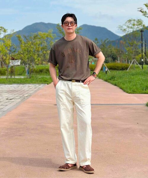 CARGOBROS(カーゴブロス)の「USN マリン 半袖Tシャツ (カーキ)(Tシャツ/カットソー・メンズ・その他・M/L/XL/2XL/S)」の4枚目の写真