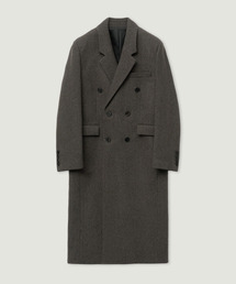 チェスターコート（グリーン・カーキ/緑色系・ウール・ニット