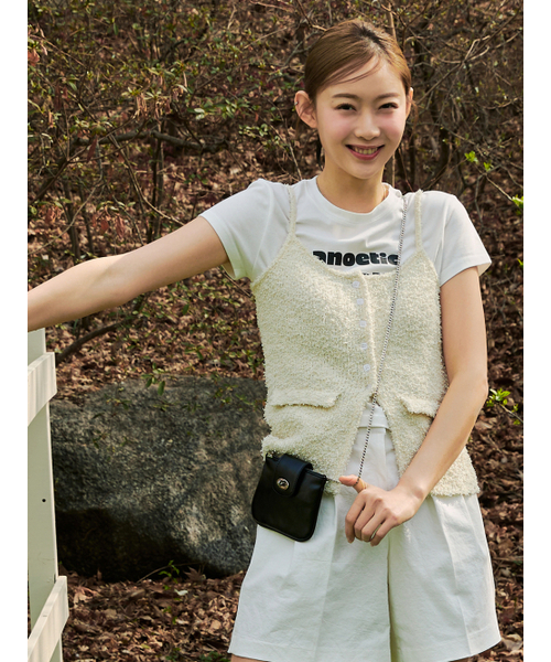 ANOETIC（アノエティック）の「ANC FLAP MINI BAG_BLACK（メッセンジャーバッグ・レディース・ブラック・FREE）」の3枚目の写真