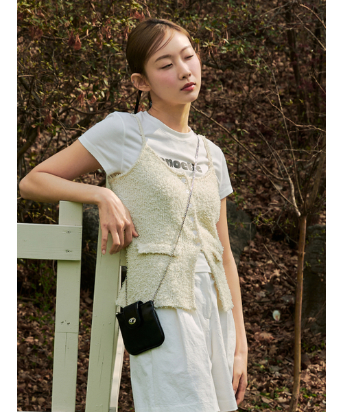 ANOETIC（アノエティック）の「ANC FLAP MINI BAG_BLACK（メッセンジャーバッグ・レディース・ブラック・FREE）」の4枚目の写真