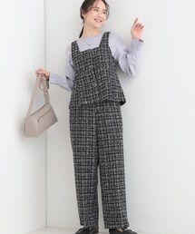 DRESKIP（ドレスキップ）の「【2点セット】着るだけで決まる クラシカルなツイード調 チェック柄セットアップ（セットアップ）」