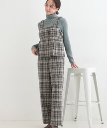 DRESKIP（ドレスキップ）の「【2点セット】着るだけで決まる クラシカルなツイード調 チェック柄セットアップ（セットアップ）」