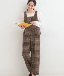 DRESKIP（ドレスキップ）の「【2点セット】着るだけで決まる クラシカルなツイード調 チェック柄セットアップ（セットアップ）」