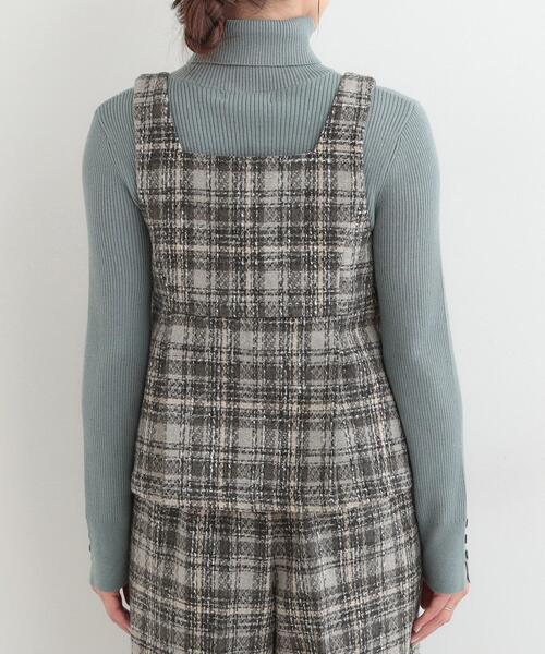 DRESKIP（ドレスキップ）の「【2点セット】着るだけで決まる クラシカルなツイード調 チェック柄セットアップ（セットアップ・レディース・ブラック系3/グレー系1/ダークブラウン系3・01/02/03/04）」の18枚目の写真