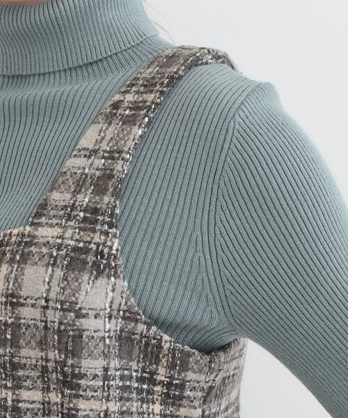 DRESKIP（ドレスキップ）の「【2点セット】着るだけで決まる クラシカルなツイード調 チェック柄セットアップ（セットアップ・レディース・ブラック系3/グレー系1/ダークブラウン系3・01/02/03/04）」の16枚目の写真