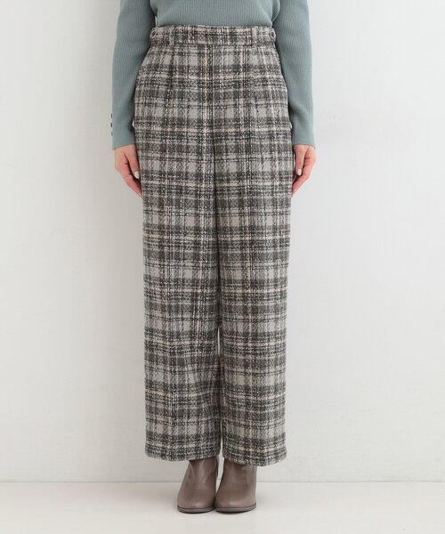 DRESKIP（ドレスキップ）の「【2点セット】着るだけで決まる クラシカルなツイード調 チェック柄セットアップ（セットアップ・レディース・ブラック系3/グレー系1/ダークブラウン系3・01/02/03/04）」の14枚目の写真