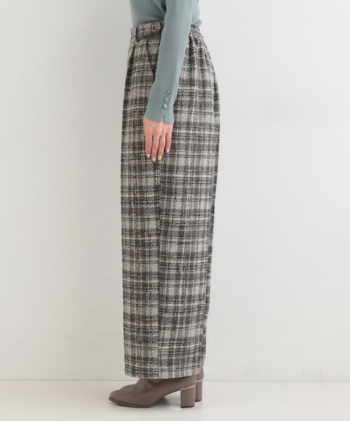 DRESKIP（ドレスキップ）の「【2点セット】着るだけで決まる クラシカルなツイード調 チェック柄セットアップ（セットアップ・レディース・ブラック系3/グレー系1/ダークブラウン系3・01/02/03/04）」の13枚目の写真