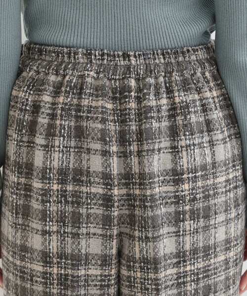 DRESKIP（ドレスキップ）の「【2点セット】着るだけで決まる クラシカルなツイード調 チェック柄セットアップ（セットアップ・レディース・ブラック系3/グレー系1/ダークブラウン系3・01/02/03/04）」の10枚目の写真