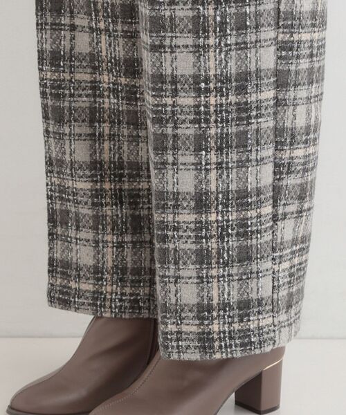 DRESKIP（ドレスキップ）の「【2点セット】着るだけで決まる クラシカルなツイード調 チェック柄セットアップ（セットアップ・レディース・ブラック系3/グレー系1/ダークブラウン系3・01/02/03/04）」の7枚目の写真