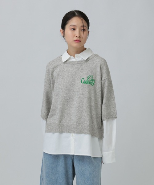 LEPSIM（レプシィム）の「12ゲージドッキングロゴプルオーバー　634222（ニット/セーター・レディース・ブラウン/グレー/ブラック・FREE）」の10枚目の写真