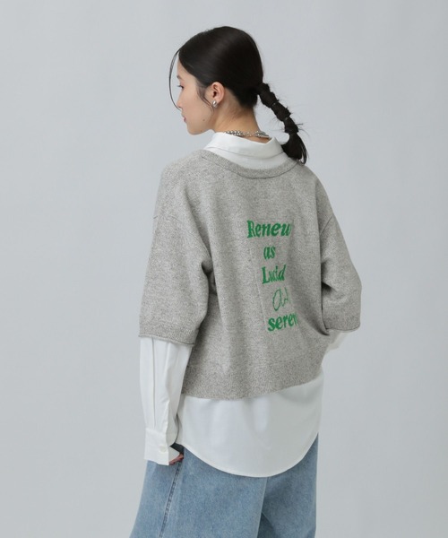 LEPSIM（レプシィム）の「12ゲージドッキングロゴプルオーバー　634222（ニット/セーター・レディース・ブラウン/グレー/ブラック・FREE）」の11枚目の写真