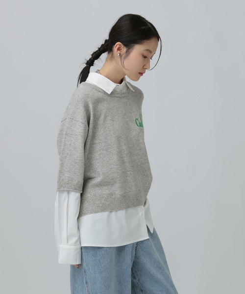 LEPSIM（レプシィム）の「12ゲージドッキングロゴプルオーバー　634222（ニット/セーター・レディース・ブラウン/グレー/ブラック・FREE）」の12枚目の写真