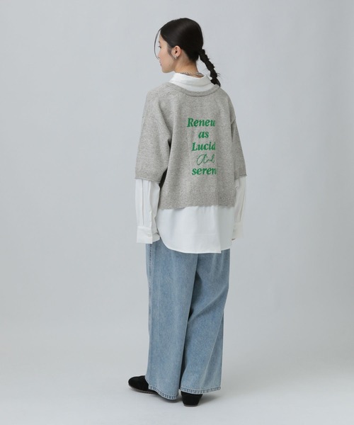 LEPSIM（レプシィム）の「12ゲージドッキングロゴプルオーバー　634222（ニット/セーター・レディース・ブラウン/グレー/ブラック・FREE）」の13枚目の写真