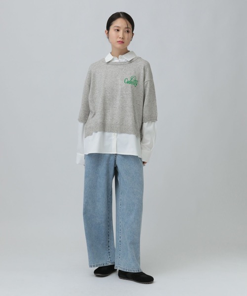 LEPSIM（レプシィム）の「12ゲージドッキングロゴプルオーバー　634222（ニット/セーター・レディース・ブラウン/グレー/ブラック・FREE）」の14枚目の写真