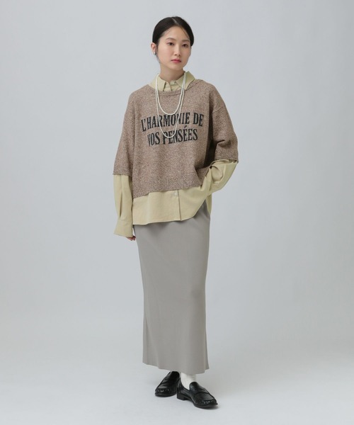 LEPSIM（レプシィム）の「12ゲージドッキングロゴプルオーバー　634222（ニット/セーター・レディース・ブラウン/グレー/ブラック・FREE）」の19枚目の写真