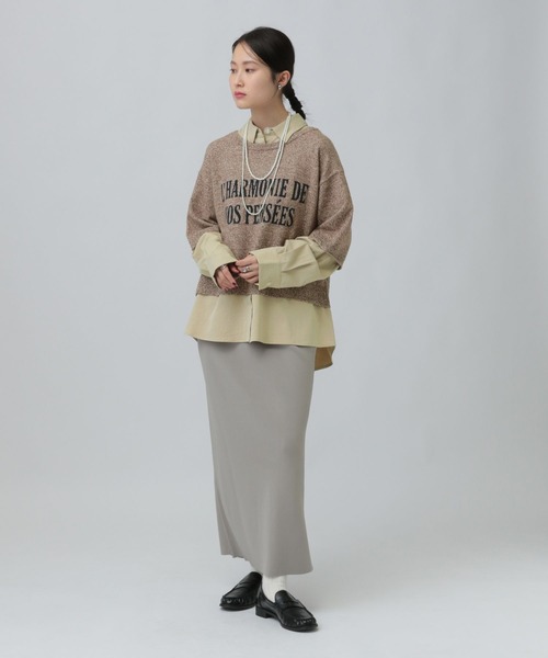 LEPSIM（レプシィム）の「12ゲージドッキングロゴプルオーバー　634222（ニット/セーター・レディース・ブラウン/グレー/ブラック・FREE）」の21枚目の写真