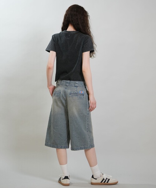 DC（ディーシー）の「DC/ディーシー  レディース ミニT 26 WS HIDDEN SS ムラサキ限定 LST261319M（Tシャツ/カットソー・レディース・ライトピンク/ライトブルー/スミクロ・S/M）」の7枚目の写真